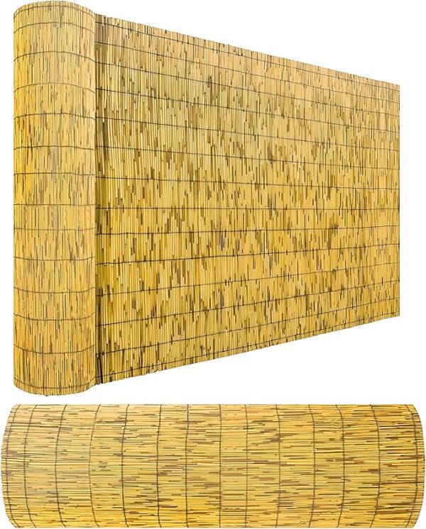 Reed Bamboo Fence Screening Outdoor Wind and Sun protection (1.2m x 4m)